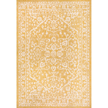 Malta Bohemian Medallion Textured Weave Indoor/outdoor Area Rug